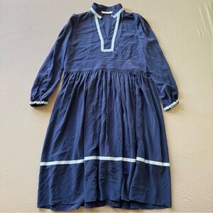 SEE BY CHLOÉ Satin-Trimmed Silk-Crepe Midi Dress